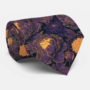 Cravate Pivoines Fleur Vêtements pour Hommes Mariage Tropi