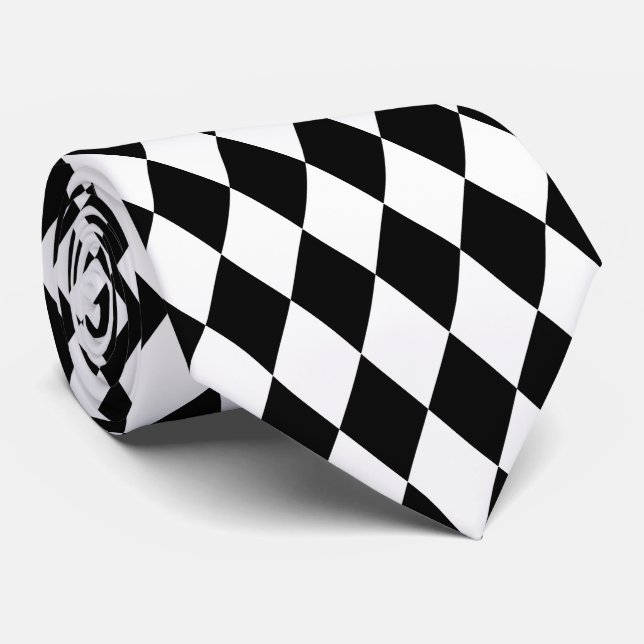 Cravate PixDezines arlequin DO-IT-YOURSELF couleur arrière (Roulé)