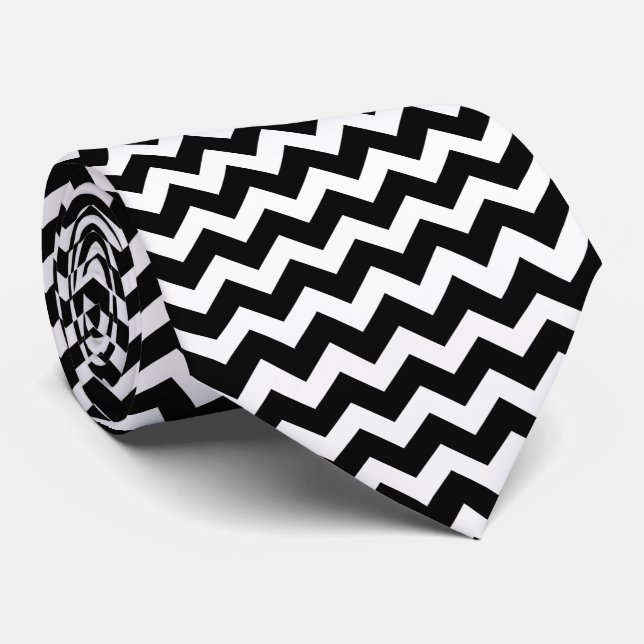Cravate PixDezines chevron réglable/couleur DIY (Roulé)