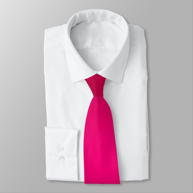 Cravate PixDezines dégradé Rouge Rubis, couleur DIY (Attaché)