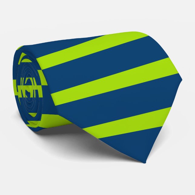 Cravate PixDezines do-it-yourself couleurs/bandes réglable (Roulé)