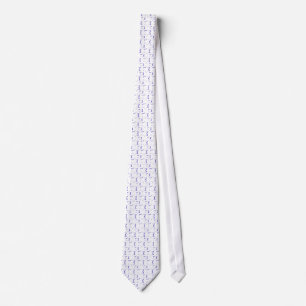 Cravate PixDezines étoile de David bleue royale/fond DIY