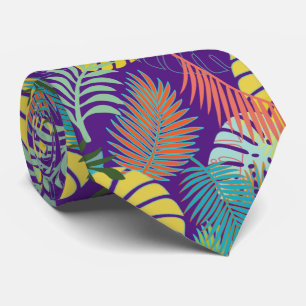 Cravate PixDezines forêt tropicale/fond DIY