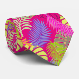 Cravate PixDezines forêt tropicale/fond DIY