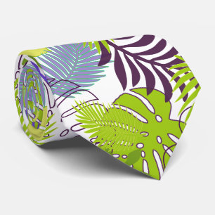 Cravate PixDezines forêt tropicale/fond DIY