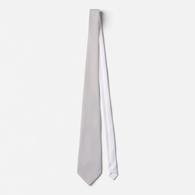 Cravate PixDezines GRIS CLAIR UNIS (Devant)