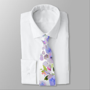Cravate PixDezines H2 Fleurs d'Été Teintes Vives