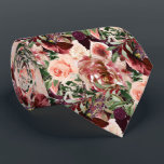 Cravate PixDezines H2 Marsala Boho Blush Burgundy Flowers<br><div class="desc">PixDezines H2 Marsala Red Autumn Boho,  Blush Burgundy Watercolor roses,  DIY background color.

 Copyright © 2011-2026 PixDezines™.</div>