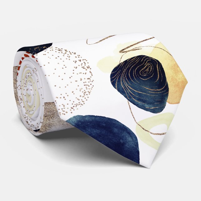 CRAVATE PIXDEZINES H2 MODERNES ABSTRAITES ORGANIQUES (Roulé)