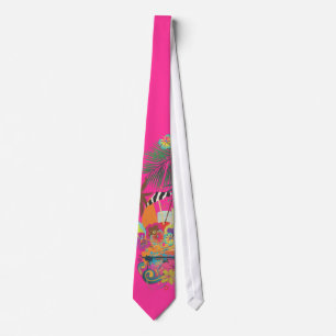 Cravate PixDezines Mai Tai, Luau à la plage/couleur diy