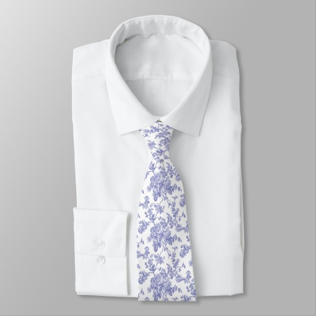 Cravate PixDezines Roses de toile violettes poussiéreuses  (Attaché)