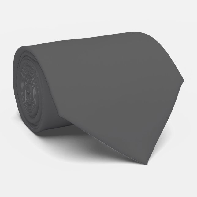 Cravate PixDezines SOLIDE SLATE GRAY/do-it-yourself COULEU (Roulé)