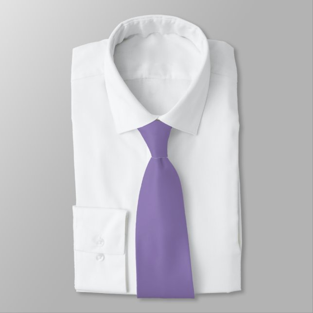Cravate PixDezines violet, lavande de Provence couleur DIY (Attaché)