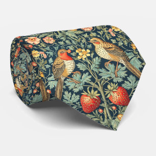 Cravate PixDezines William Morris Strawberry Thief