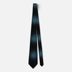 Cravate Pixel Motif 10.B.bw Black BG