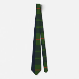 Cravate Plaid bleu vert et rouge Tartan