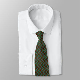 Cravate Plaid Brown et vert de tartan de chasse de clan de