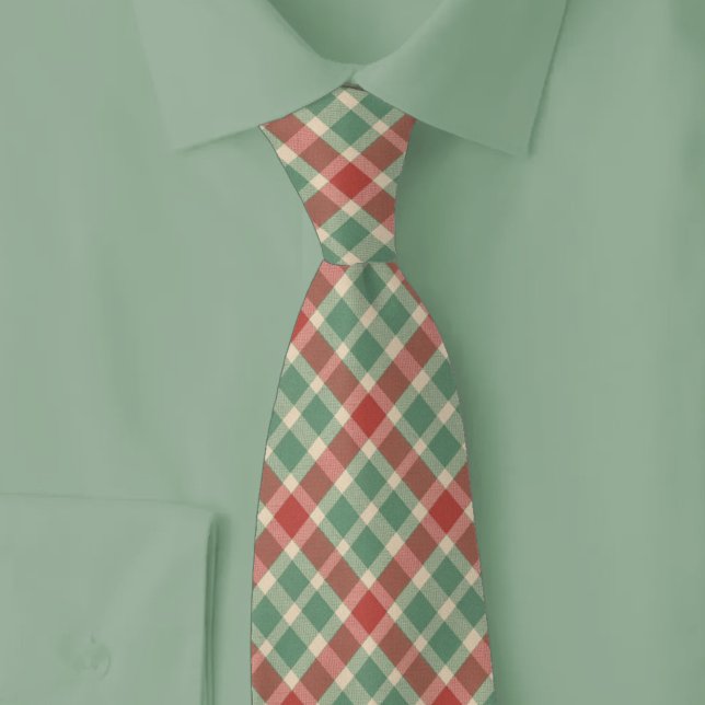 Cravate Plaid de Noël rustique (Créateur téléchargé)