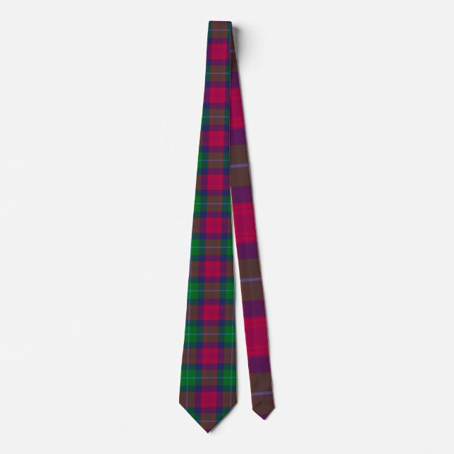 Cravate Plaid de tartan écossais d'Akins de clan (Devant)