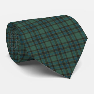 Cravate Plaid Green Blue Tartan Traditional Style Neck Tie