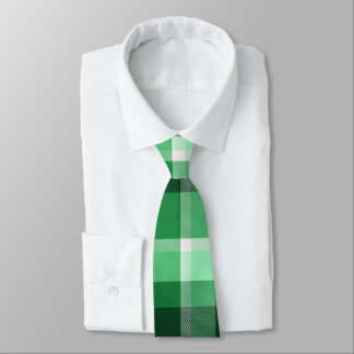 Cravate Plaid vert