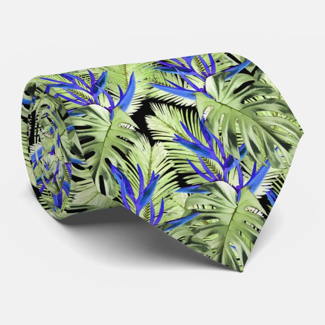Cravate Plante tropical 2 (Roulé)