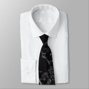 Cravate Plaque de marbre noir PixDezines