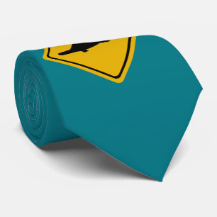 Cravate platypus road sign