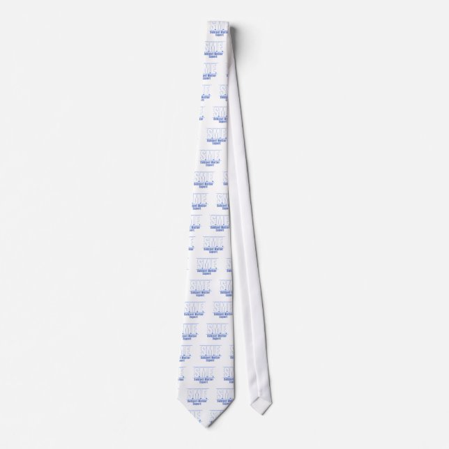 CRAVATE PME LOGO1 BLANC/BLEU (Devant)