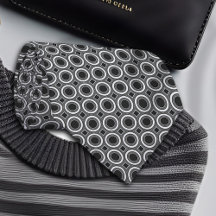 Points blancs sur le Motif géométrique noir