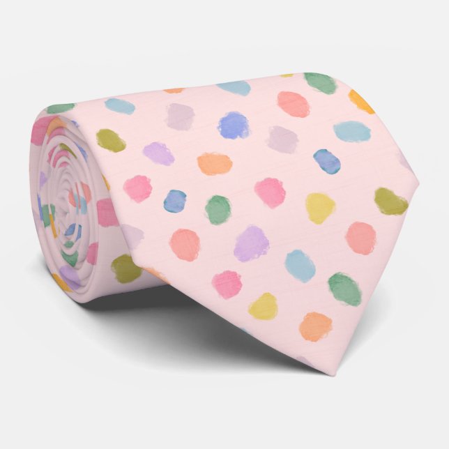 Cravate Points de bonbon (Roulé)