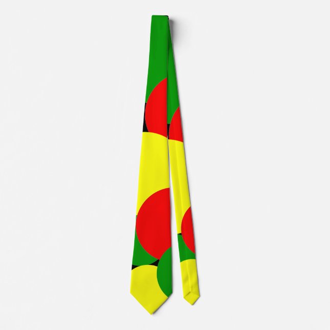 Cravate Pois afrocentriques (Devant)