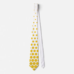 Cravate Pois de citron blanc moderne