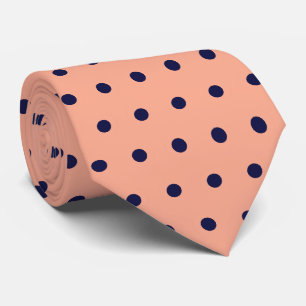 Cravate Pois géométriques pêche et marine