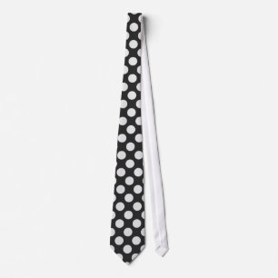 Cravate Pois noir et blanc