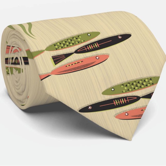 Cravate Poisson Moderne Du Milieu Du Siècle (Créateur téléchargé)