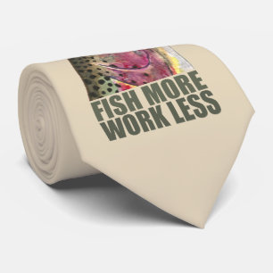 Cravate Poisson Plus - Travaille moins ! Pêche à la truite