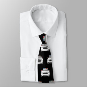 Cravate Police Car 911 Men's Tie