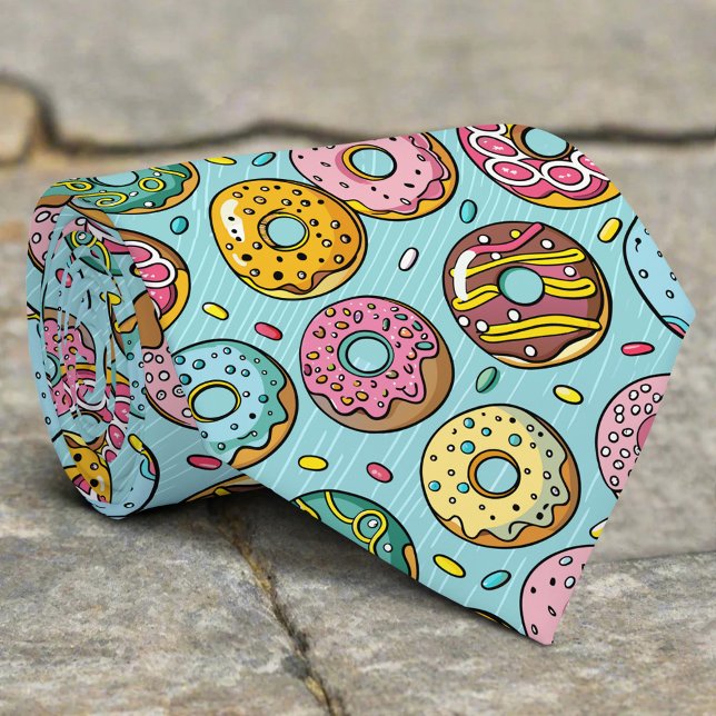 Cravate Pommes colorées Saupoudrer Stripes Arrière - plan  (Créateur téléchargé)