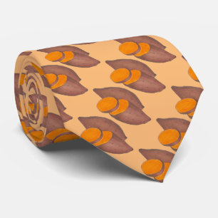 Cravate Pommes de terre Sucrées cuites à l'igname d'orange