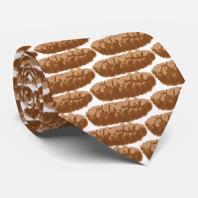 Cravate Poop à 8 bits (Roulé)