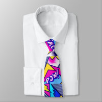 Pop Art Pow ! Motif en Magenta, Bleu et Noir