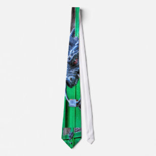 Cravate Porte-heurtoir de tête de dragon de fer de fonte