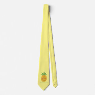 Cravate Portez toujours votre Couronne Punny Ananas