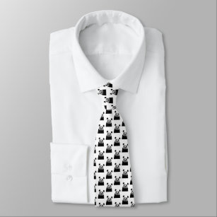 Cravate Portrait noir et blanc de Panda