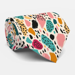 Cravate Poster de animal moderne et coloré