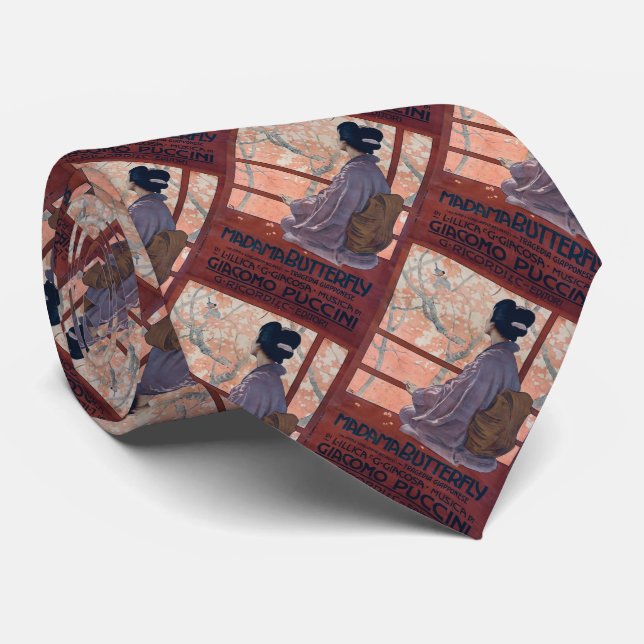 Cravate Poster vintage papillon Madama (1904) T-shirt (Roulé)