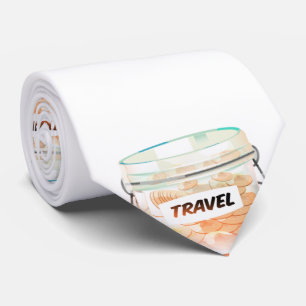 Cravate Pot en verre pour argent de voyage