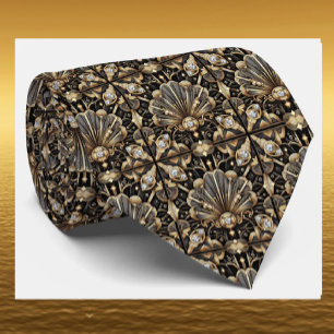 Cravate pour Homme Cravates Art Déco Faux Diaman