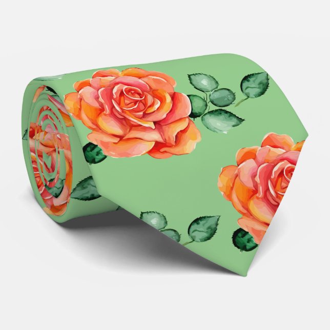 Cravate pour homme | Nœud papillon floral pour mar (Roulé)